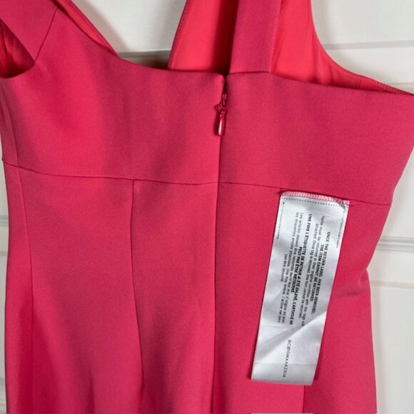 BCBGMAXAZRIA Pink One-Shoulder Column Evening Gown Dress Size 6 NWT Formal Maxi - Picture 5 of 10